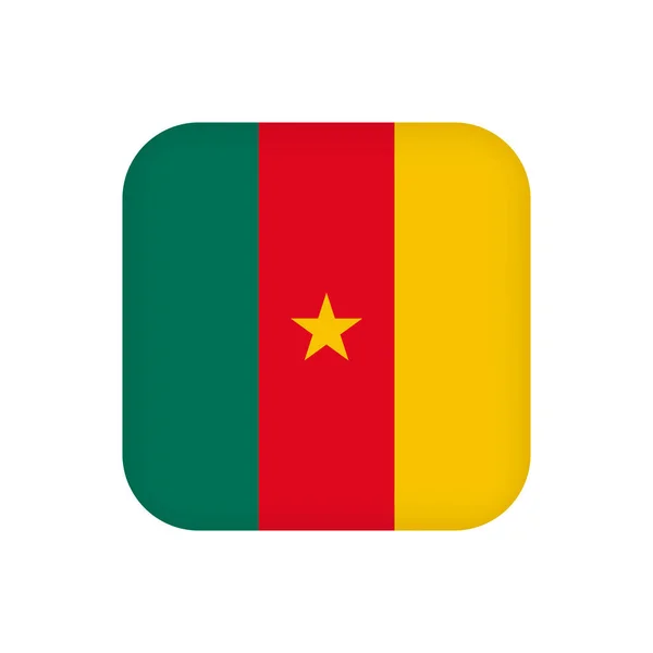 Σημαία Καμερούν Επίσημα Χρώματα Εικονογράφηση Διανύσματος — Διανυσματικό Αρχείο