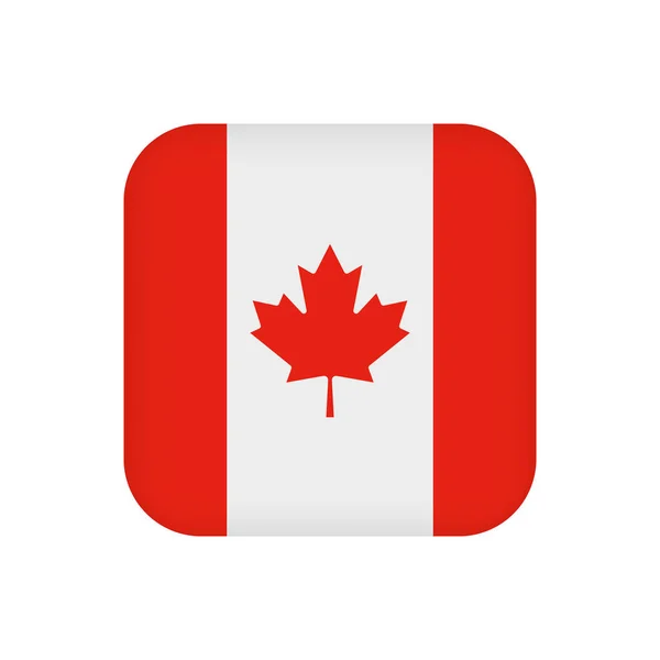 Kanada Flagge Offizielle Farben Vektorillustration — Stockvektor