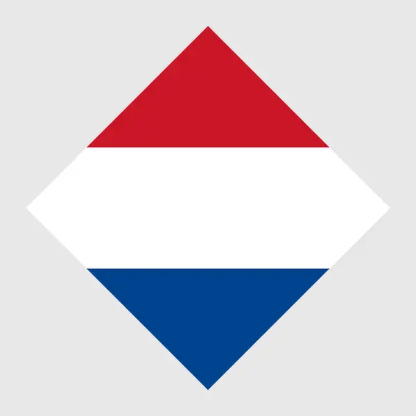 Nederlandse Vlag Officiële Kleuren Vectorillustratie — Stockvector