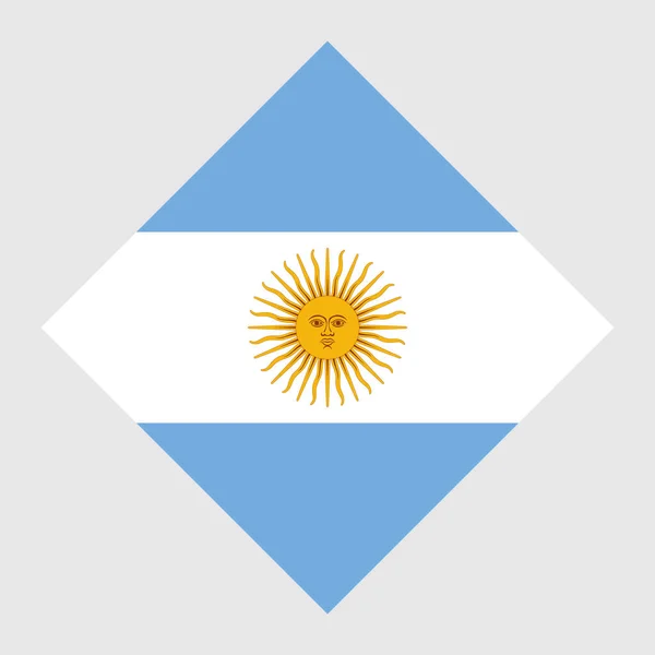 Argentina Flag Official Colors Vector Illustration — Vettoriale Stock