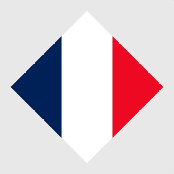 Flaga Francji Oficjalne Kolory Ilustracja Wektora — Wektor stockowy