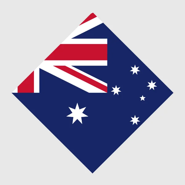 Australia Flag Official Colors Vector Illustration — Vetor de Stock