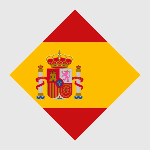 Spain Flag Official Colors Vector Illustration — Vetor de Stock