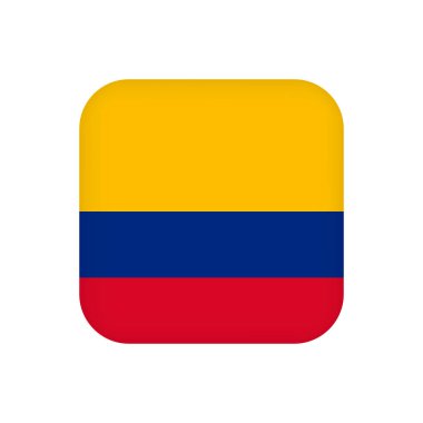 Colombia flag, official colors. Vector illustration.