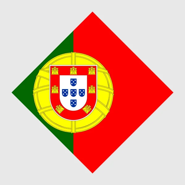 Portugal Flag Official Colors Vector Illustration — Stockvector