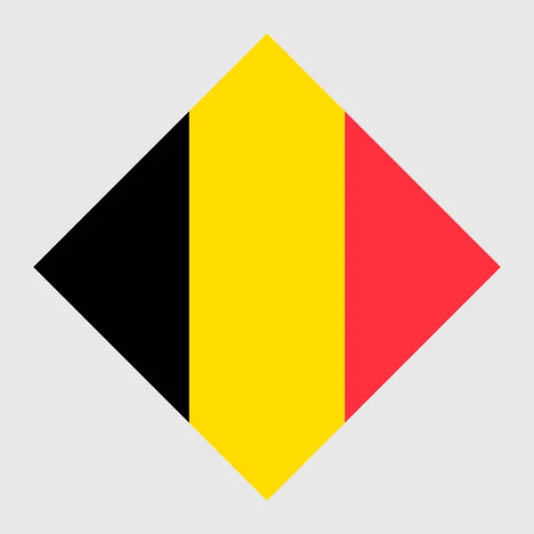 Flaga Belgii Oficjalne Kolory Ilustracja Wektora — Wektor stockowy