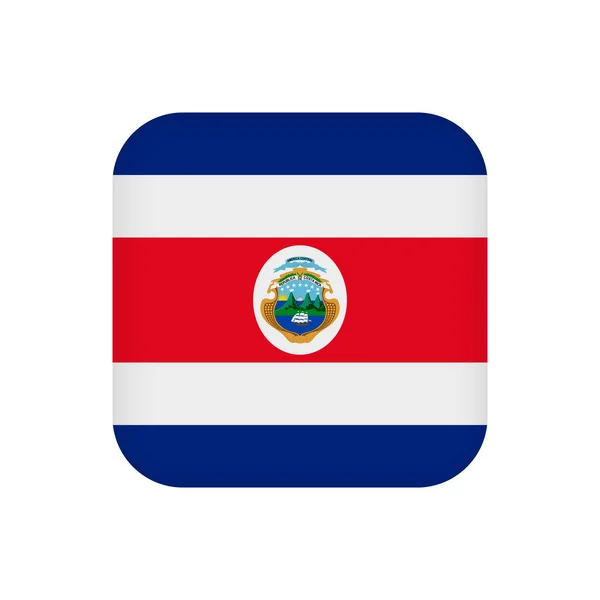 Costa Rica Flag Official Colors Vector Illustration — 스톡 벡터