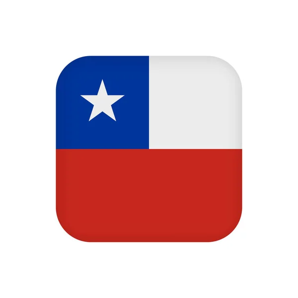 Chile Flag Official Colors Vector Illustration — Archivo Imágenes Vectoriales