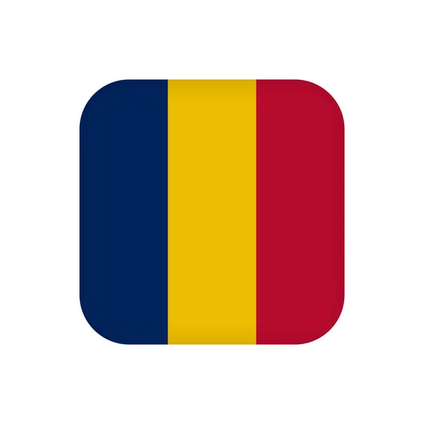 Chad Flag Official Colors Vector Illustration — Wektor stockowy