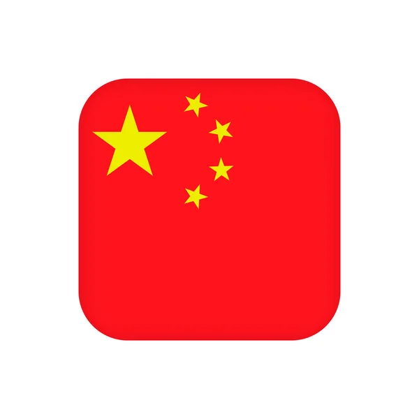 China Flag Official Colors Vector Illustration — Image vectorielle