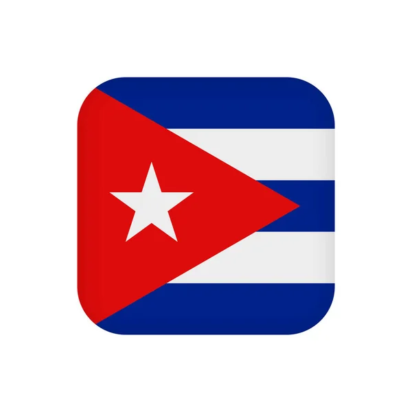 Cuba Flag Official Colors Vector Illustration — Vector de stock