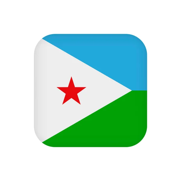 Djibouti Flag Official Colors Vector Illustration — Vector de stock