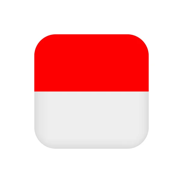 Indonesia Flag Official Colors Vector Illustration — Archivo Imágenes Vectoriales