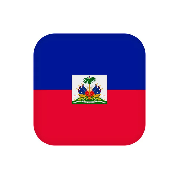 Haiti Zászló Hivatalos Színek Vektorillusztráció — Stock Vector