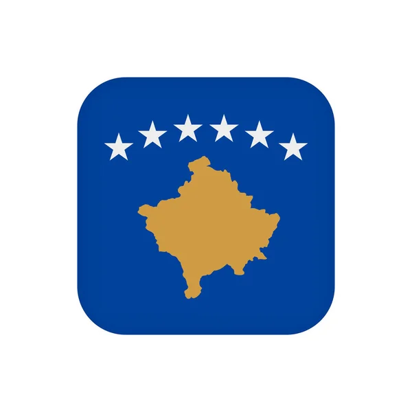 Kosovo Flag Official Colors Vector Illustration — 图库矢量图片