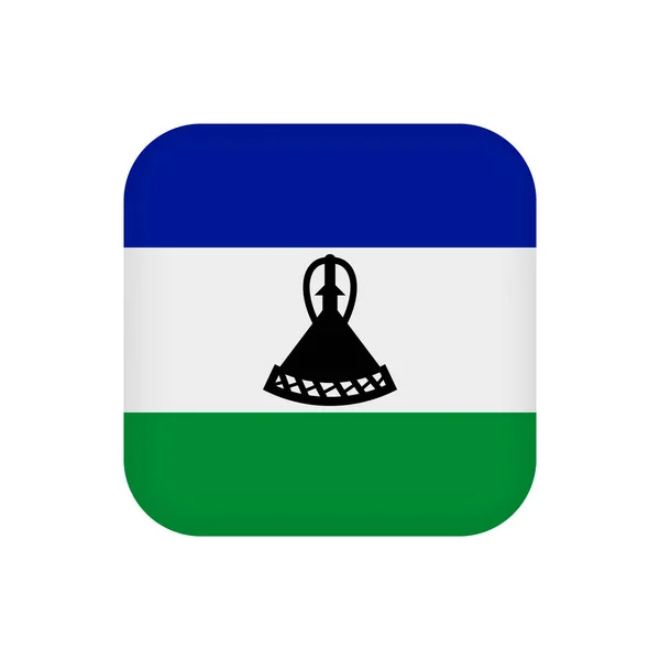 Bandeira Lesoto Cores Oficiais Ilustração Vetorial —  Vetores de Stock