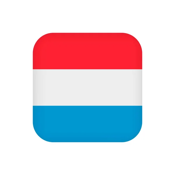 Luxembourg Flag Official Colors Vector Illustration —  Vetores de Stock