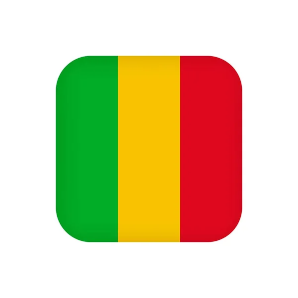 Mali Flag Official Colors Vector Illustration — 스톡 벡터