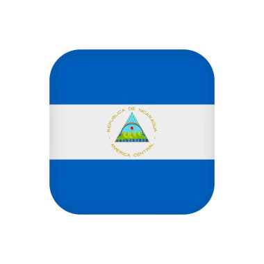 Nicaragua flag, official colors. Vector illustration.