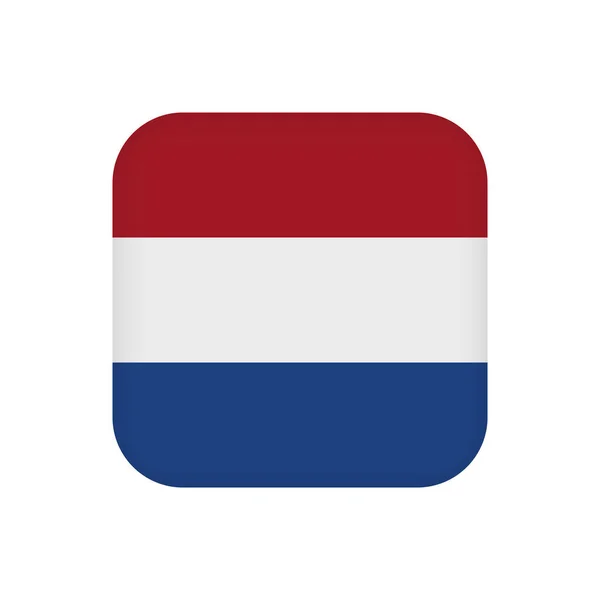 Flagge Der Niederlande Offizielle Farben Vektorillustration — Stockvektor