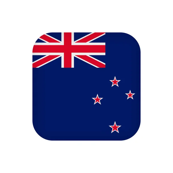New Zealand Flag Official Colors Vector Illustration — ストックベクタ