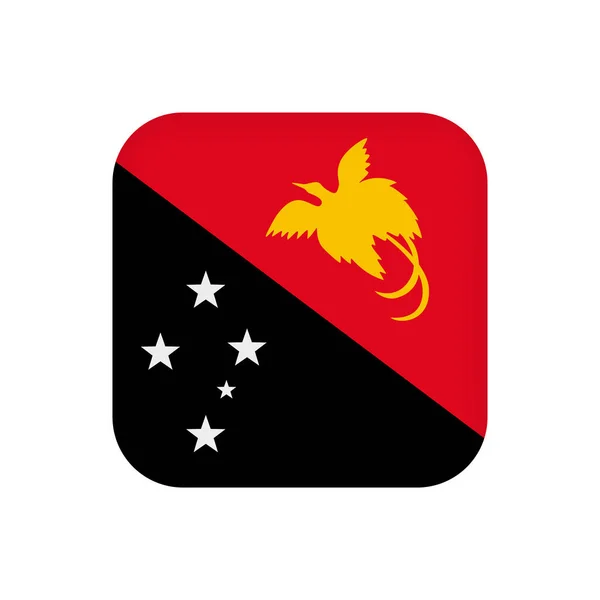 Papua New Guinea Flag Official Colors Vector Illustration — Wektor stockowy