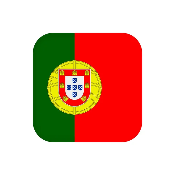 Portugal Flag Official Colors Vector Illustration — Stock Vector