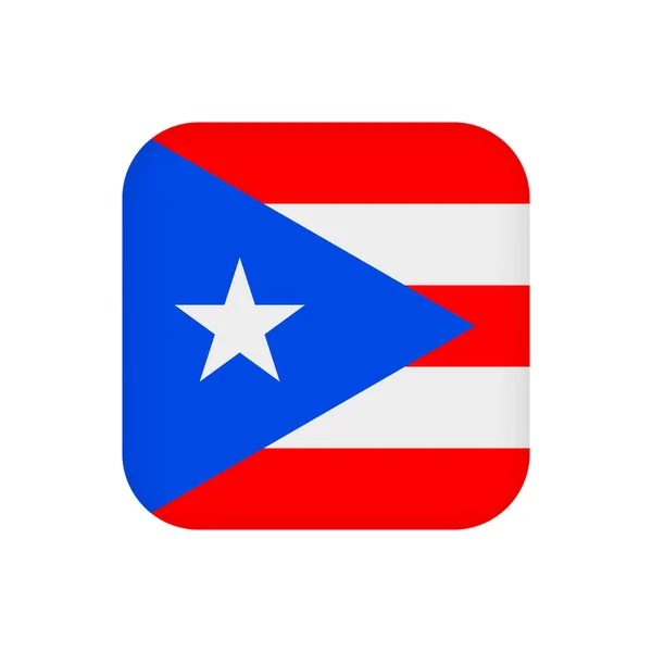 Puerto Rico Flag Official Colors Vector Illustration — Stock Vector