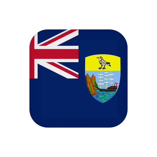 Saint Helena Ascension Tristan Cunha Flag Official Colors Vector Illustration — Vector de stock