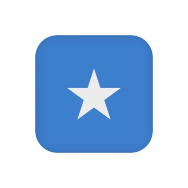 Somali Adaları bayrağı, resmi renkler. Vektör illüstrasyonu.