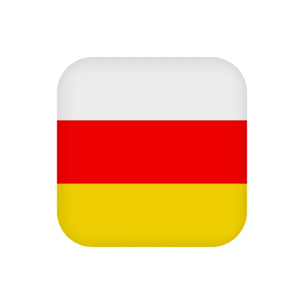 South Ossetia Flag Official Colors Vector Illustration — Vettoriale Stock