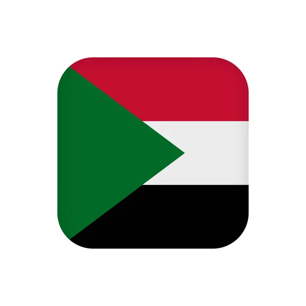 Bandera Sudán Colores Oficiales Ilustración Vectorial — Vector de stock