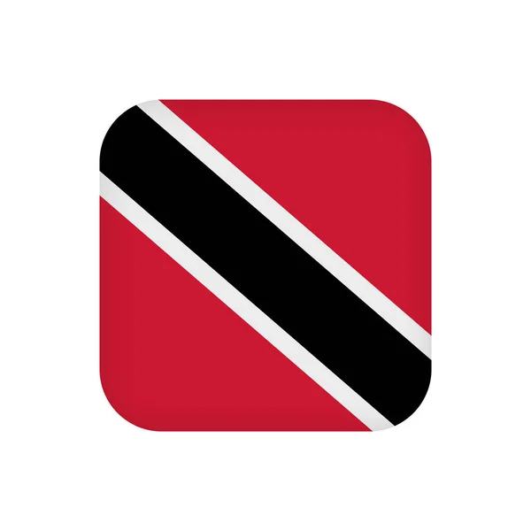 Trinidad Tobago Flag Official Colors Vector Illustration — Stock vektor