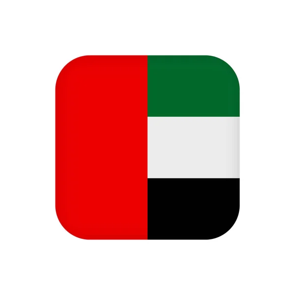 United Arab Emirates Flag Official Colors Vector Illustration — Vector de stock