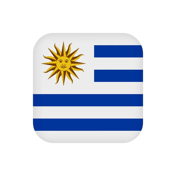 Uruguay Flag Official Colors Vector Illustration — Stock Vector