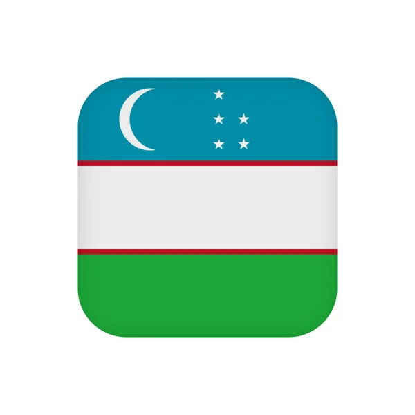 Uzbekistan Flag Official Colors Vector Illustration — Stockový vektor