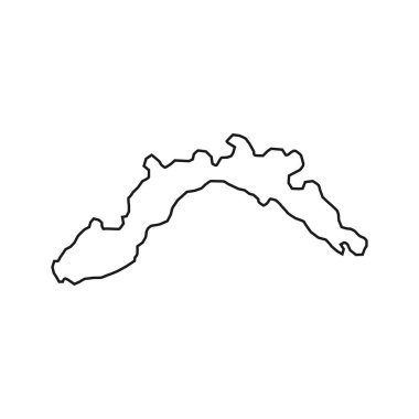 Liguria Map. Region of Italy. Vector illustration.