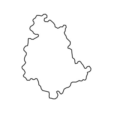 Umbria Map. Region of Italy. Vector illustration.