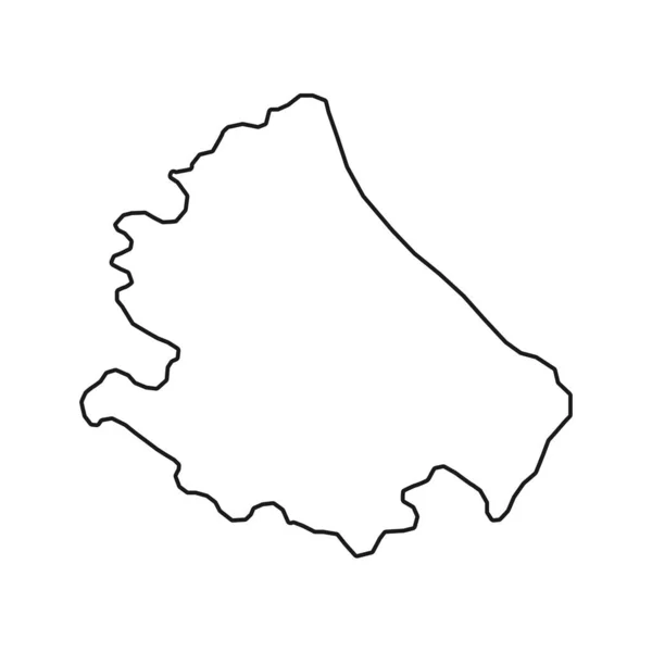 Abruzzo Map Region Italy Vector Illustration — Stockový vektor