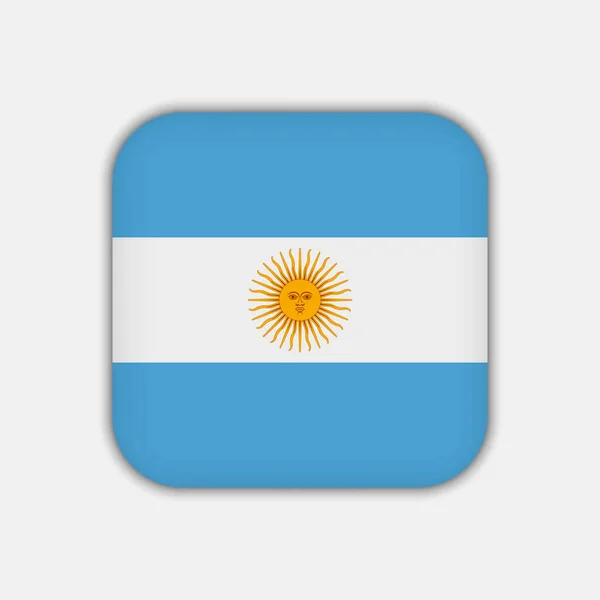 Argentina Flag Official Colors Vector Illustration — Stock Vector