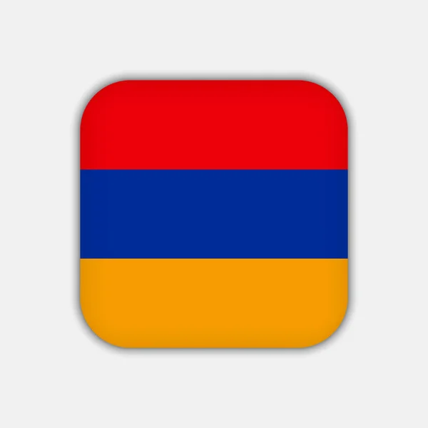 Armenia Flag Official Colors Vector Illustration —  Vetores de Stock