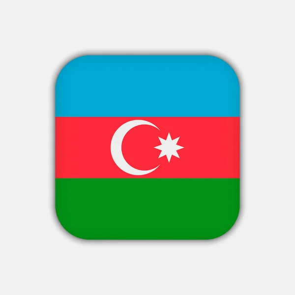 Azerbaijan Flag Official Colors Vector Illustration — Stockový vektor