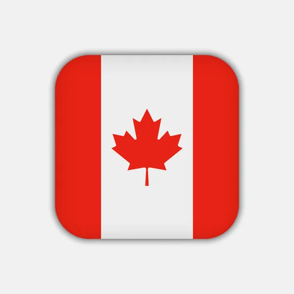Drapeau Canada Couleurs Officielles Illustration Vectorielle — Image vectorielle