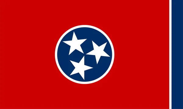 Tennessee State Flag Vector Illustration — Vector de stock