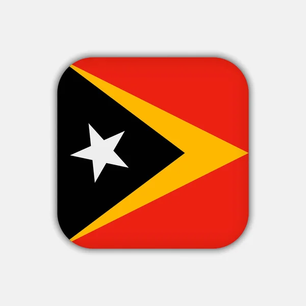 East Timor Flag Official Colors Vector Illustration — Stock Vector