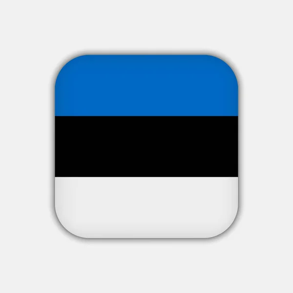 Estónia Bandeira Cores Oficiais Ilustração Vetorial —  Vetores de Stock