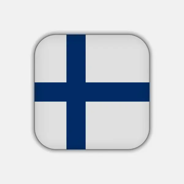 Finland Flag Official Colors Vector Illustration —  Vetores de Stock