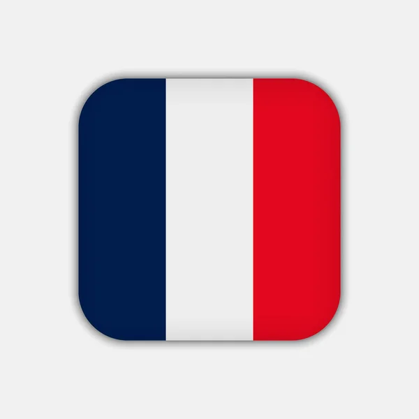 France Flag Official Colors Vector Illustration — 스톡 벡터