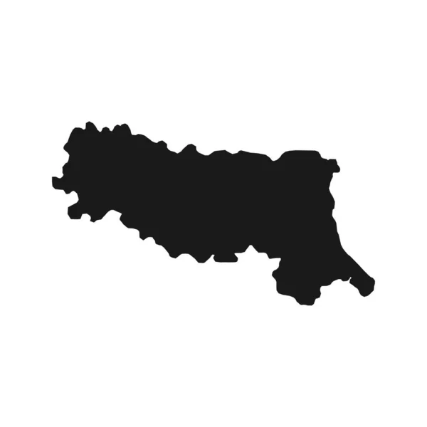 Emilia Romagna Map Region Italy Vector Illustration — Stock Vector