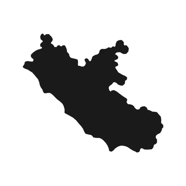 Lazio Map Region Italy Vector Illustration — Stok Vektör